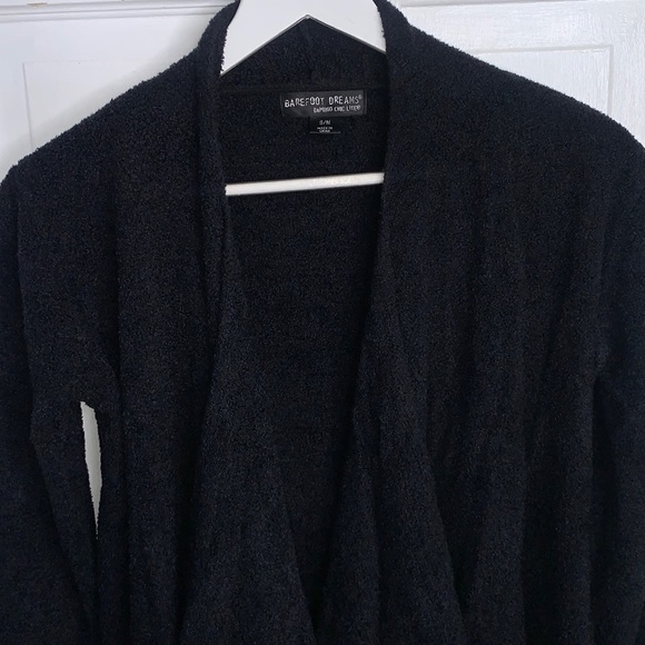 BAREFOOT DREAMS Open Bamboo Chic Lite Calypso cascade cardigan W-237 Sz S/M - Picture 3 of 8